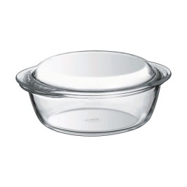 Касерола с Капак Pyrex 1,4 L 18 x 9 x 21 cm Бял Прозрачен Cтъкло