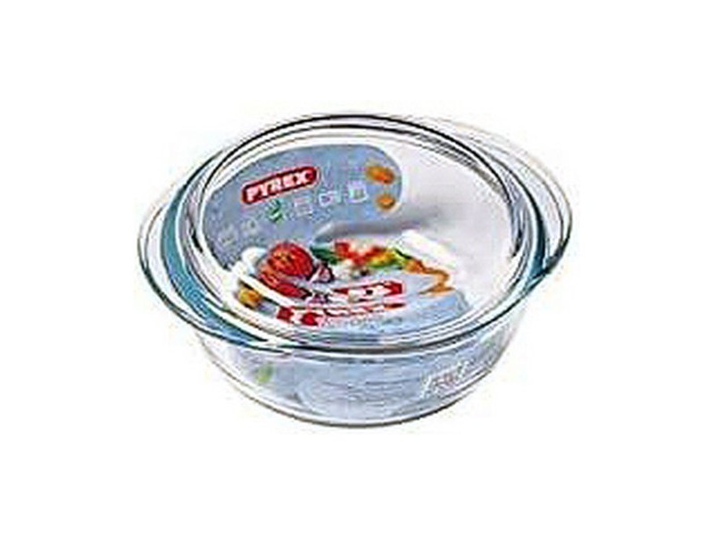Касерола с Капак Pyrex 1,4 L 18 x 9 x 21 cm Бял Прозрачен Cтъкло