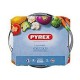 Касерола с Капак Pyrex 1,4 L 18 x 9 x 21 cm Бял Прозрачен Cтъкло