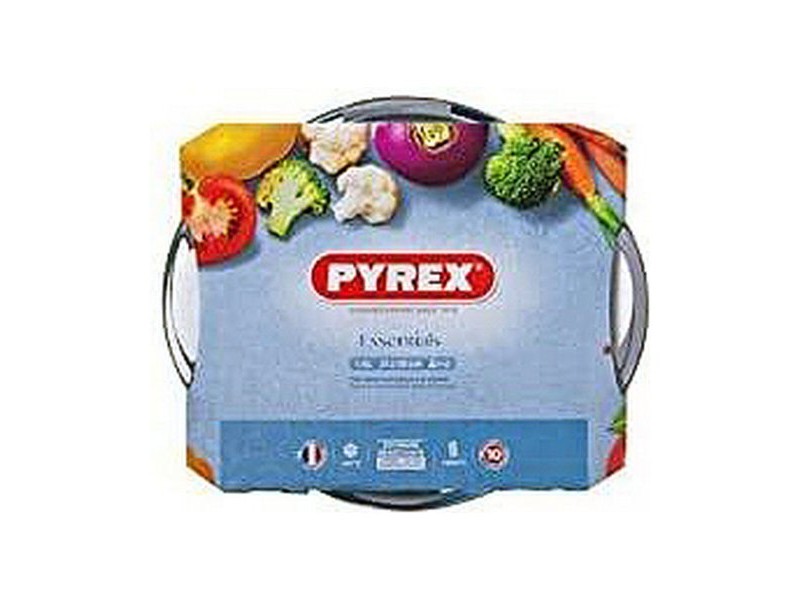 Касерола с Капак Pyrex 1,4 L 18 x 9 x 21 cm Бял Прозрачен Cтъкло