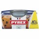 Касерола с Капак Pyrex 1,4 L 18 x 9 x 21 cm Бял Прозрачен Cтъкло