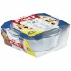 Касерола с Капак Pyrex 1,4 L 18 x 9 x 21 cm Бял Прозрачен Cтъкло