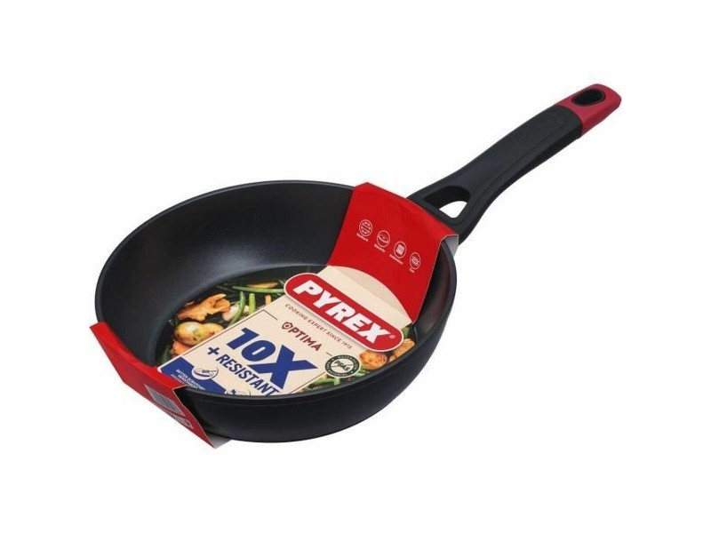 Тиган Pyrex Черен Червен Алуминий