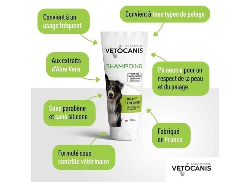 Шампоан за домашни любимци Vetocanis Бял 300 ml