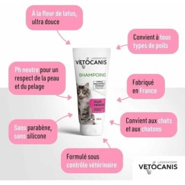 Шампоан за домашни любимци Vetocanis Пяна Цветен 300 ml
