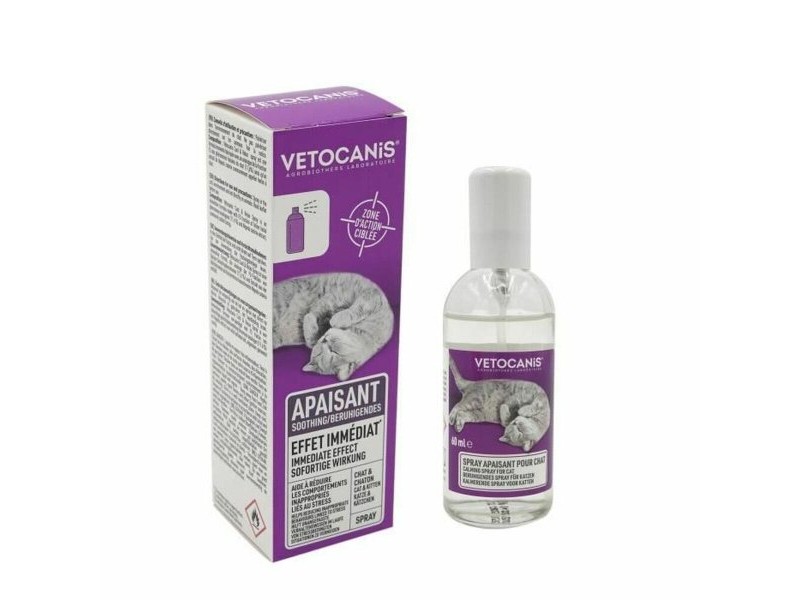 Моментен Успокояващ Спрей Vetocanis 60 ml Отпускащ Котка