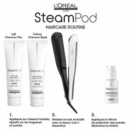 Преса за коса L'Oréal Paris E3141800 Бял/Черен 2 в 1 Бял