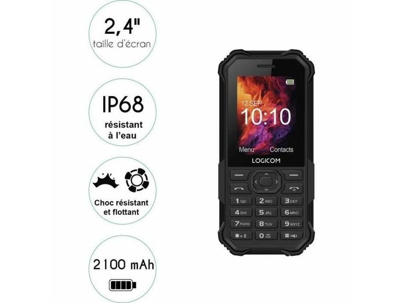 Мобилен телефон Logicom XTREM_40_BK 2,4