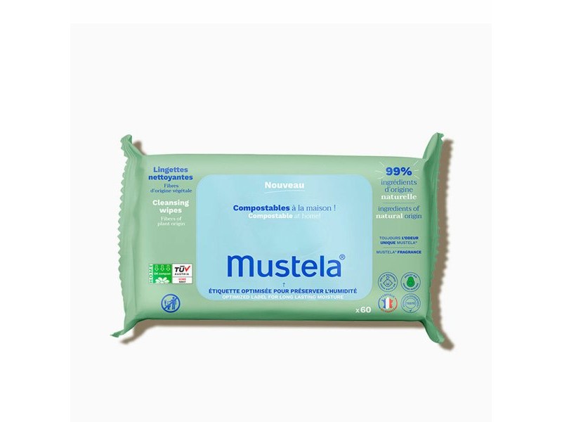 Мокри кърпички Mustela BIO MUSTELA (60 броя)