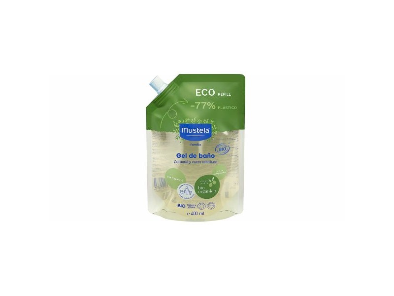 Гел и Шампоан 2 в 1 Mustela   Презареждане 400 ml