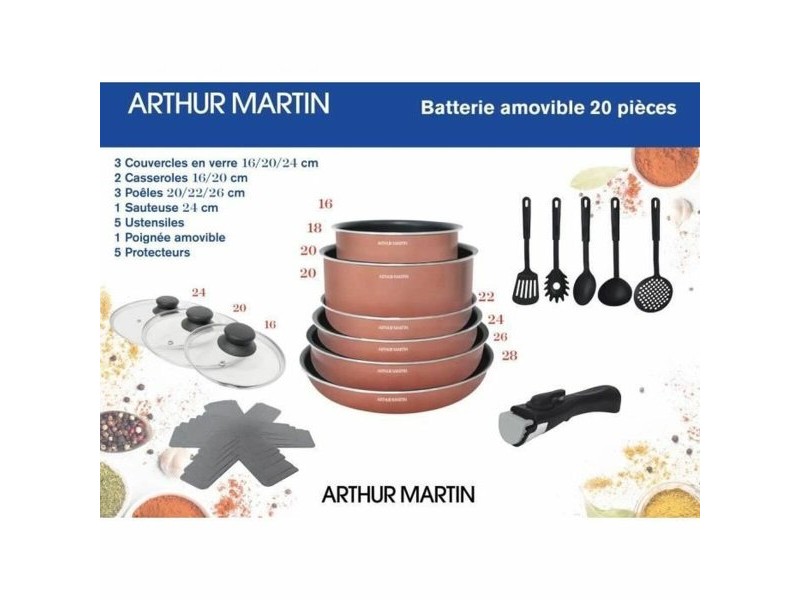 Кухненски принадлежности Arthur Martin   20 Части