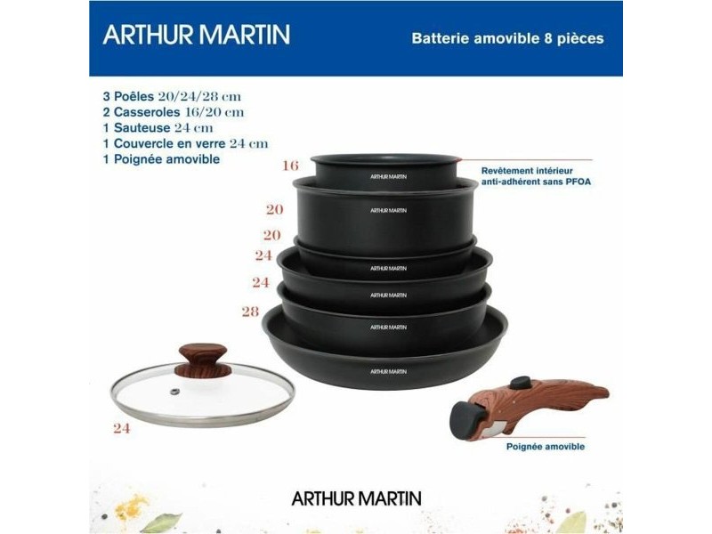 Кухненски принадлежности Arthur Martin 8 Части