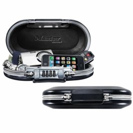 Преносим сейф със защитен кабел Master Lock 5900EURD Черен ABS 6 x 12,9 x 24 cm