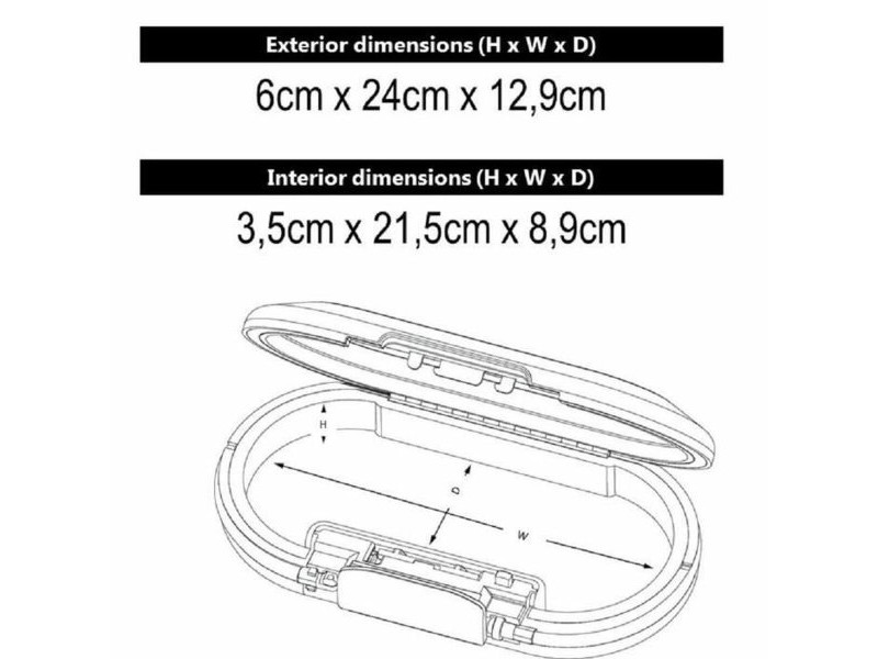 Преносим сейф със защитен кабел Master Lock 5900EURDWHT Бял ABS 700 ml 6 x 12,9 x 24 cm