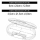 Преносим сейф със защитен кабел Master Lock 5900EURDWHT Бял ABS 700 ml 6 x 12,9 x 24 cm