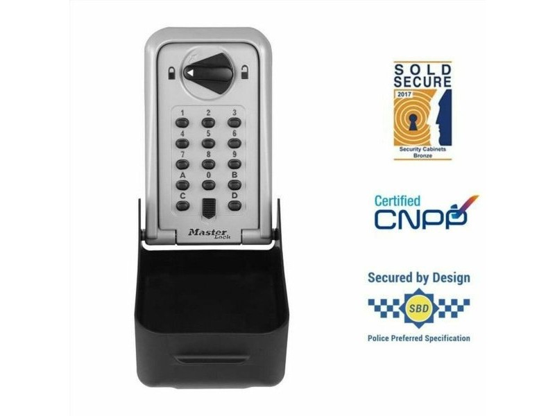Сейф Master Lock 5426EURD Ключове Сив Черен/Сив Метал/Пластмаса 17,3 x 13,3 x 7,5 cm (1 броя)