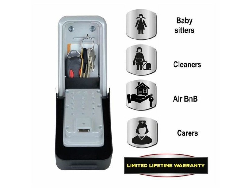 Сейф Master Lock 5426EURD Ключове Сив Черен/Сив Метал/Пластмаса 17,3 x 13,3 x 7,5 cm (1 броя)