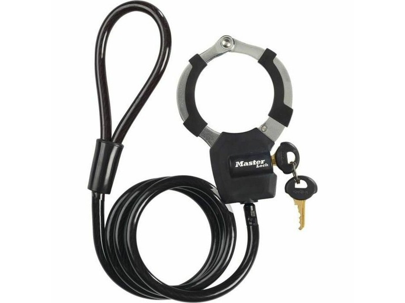 Кабел с катинар Master Lock Черен