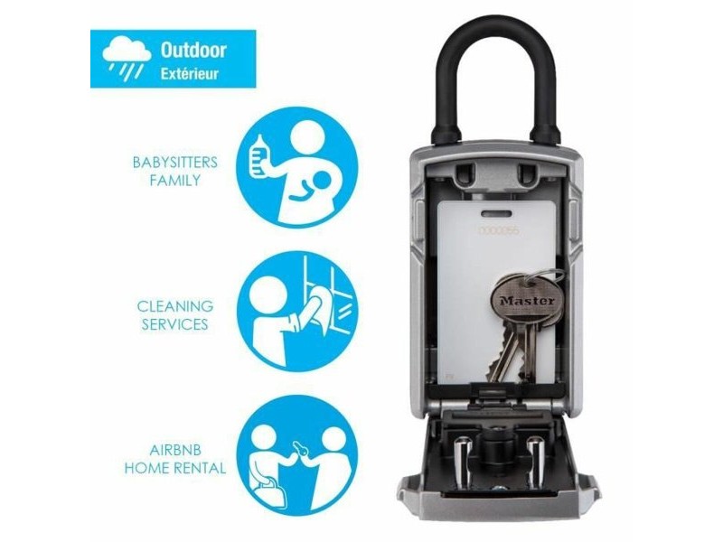 Сейф Master Lock 5440EURD Ключове Черен/Сребрист цинк 18 x 8 x 6 cm (1 броя)