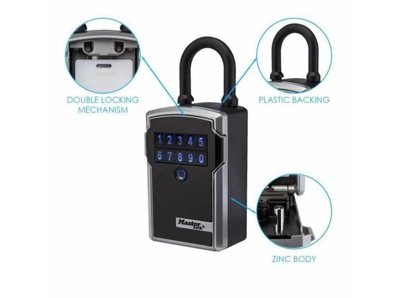 Сейф Master Lock 5440EURD Ключове Черен/Сребрист цинк 18 x 8 x 6 cm (1 броя)