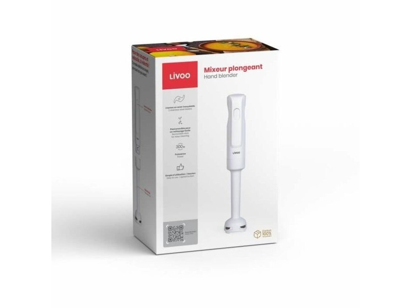 Ръчен блендер Livoo Бял 300 W