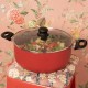 Касерола Livoo Червен Ø 24 cm 4 L