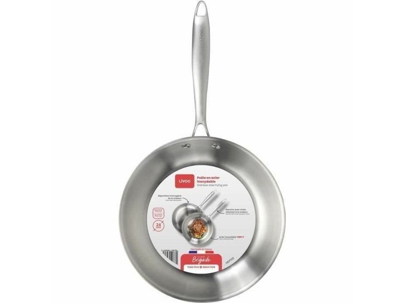 Тиган Livoo Неръждаема стомана Стомана Ø 24 cm