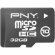 Mикро SD карта памет с адаптер PNY SDU32GBHC10HP-EF Клас 10 32 GB Mикро SD карта памет с адаптер PNY SDU32GBHC10HP-EF Клас 10 32 GB
