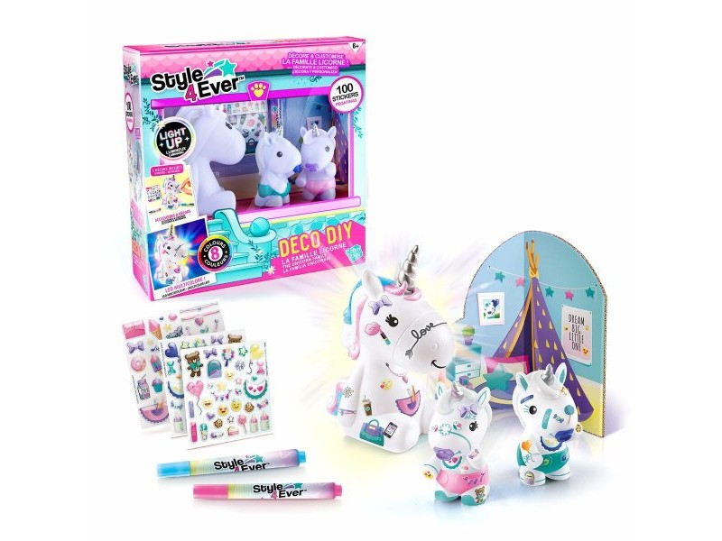 Светещ Еднорог Canal Toys Style 4 Ever Бял Многоцветен