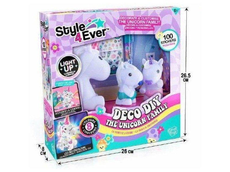 Светещ Еднорог Canal Toys Style 4 Ever Бял Многоцветен