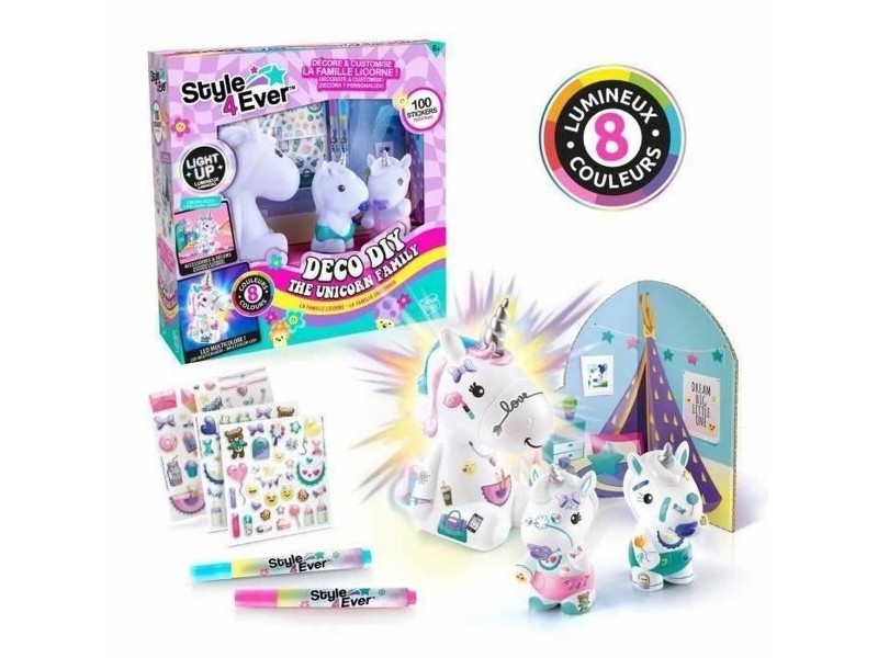 Светещ Еднорог Canal Toys Style 4 Ever Бял Многоцветен