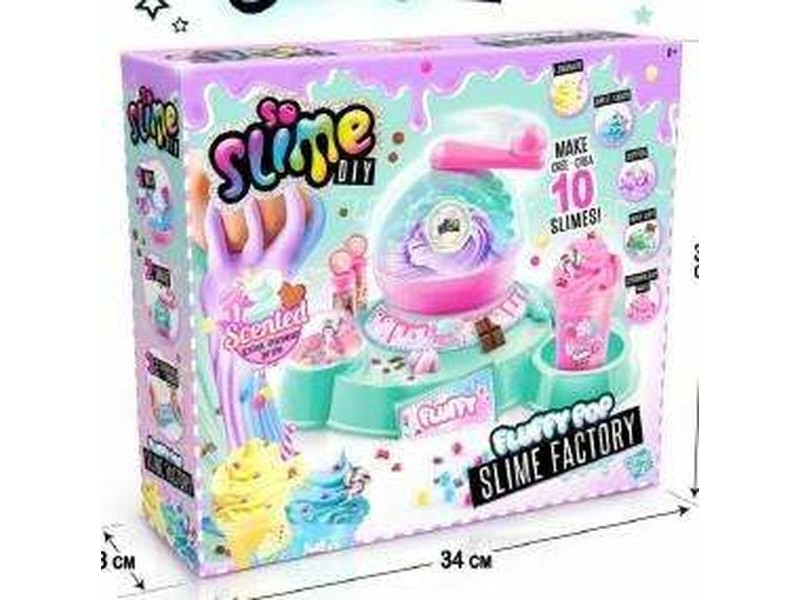Slime Canal Toys Fluffy Розов цвят тюркоаз