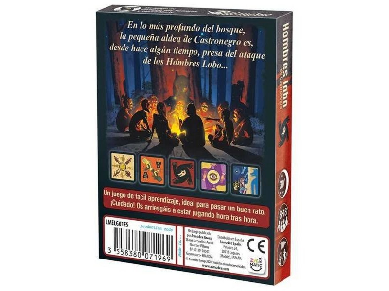 Образователна Игра Los Hombres Lobo de Castronegro Asmodee ASMWER01ES (ES)