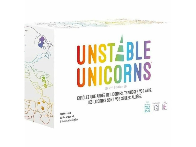 Настолна игра Asmodee Unstable Unicorns (FR)