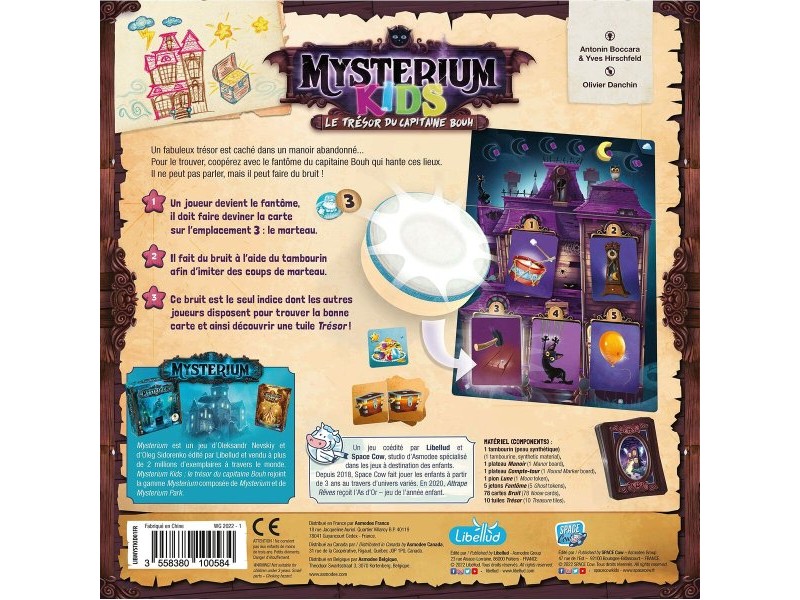 Настолна игра Asmodee Mysterium Kids: Le Trésor du Capitaine Bouh (FR)