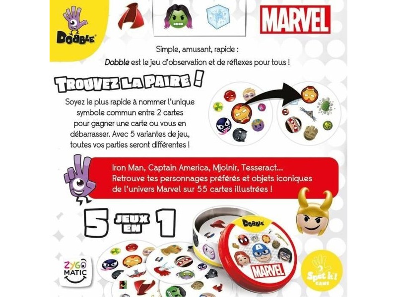 Образователна Игра Asmodee Dobble: Marvel
