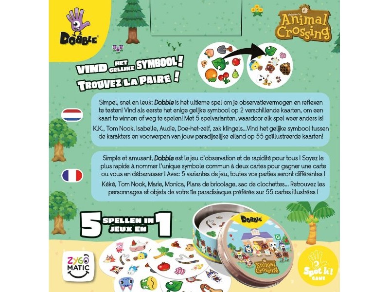 Настолна игра Asmodee Dobble : Animal Crossing