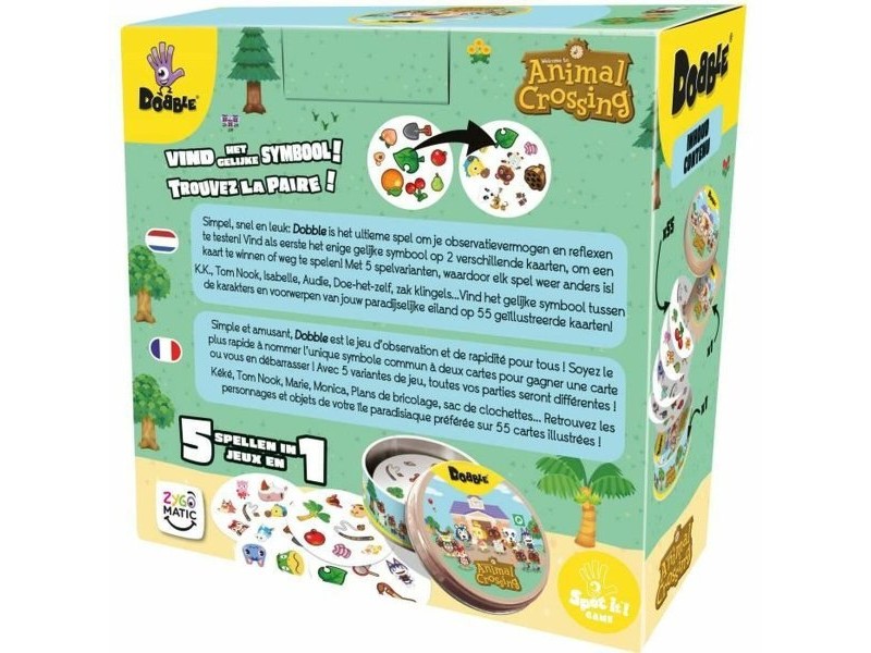 Настолна игра Asmodee Dobble : Animal Crossing