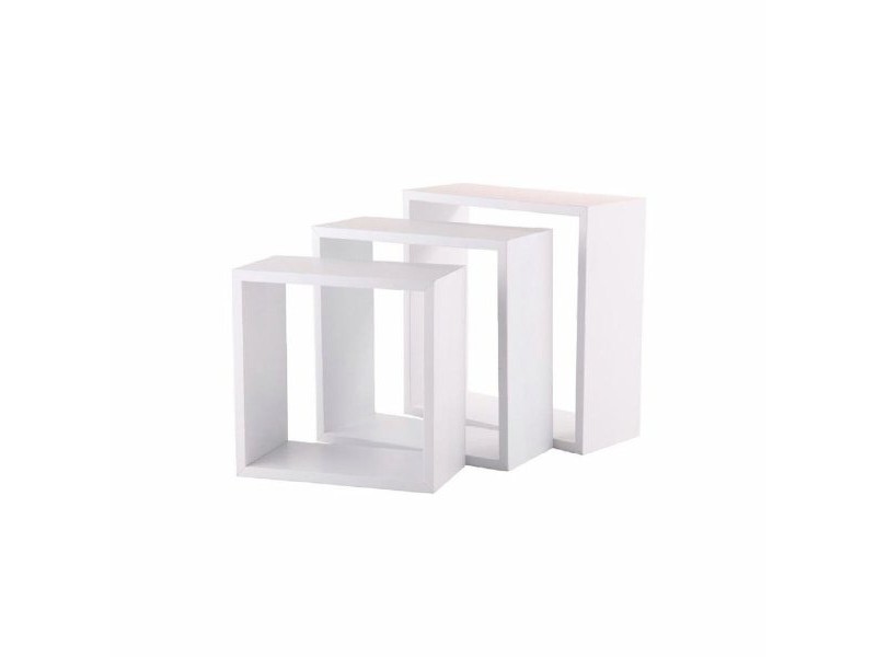 Рафтове 5five Simply Smart Бял Дървен MDF Kубчета 3 Части