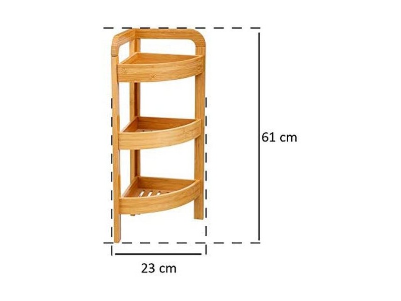 Ъглови Шкафове 5five Simply Smart 23 x 23 x 61 cm Кафяв 3 Рафтове Ъглови Шкафове 5five Simply Smart 23 x 23 x 61 cm Кафяв 3 Рафтове