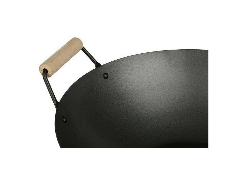 Уок Тиган Secret de Gourmet Черен Неръждаема стомана Ø 35 cm