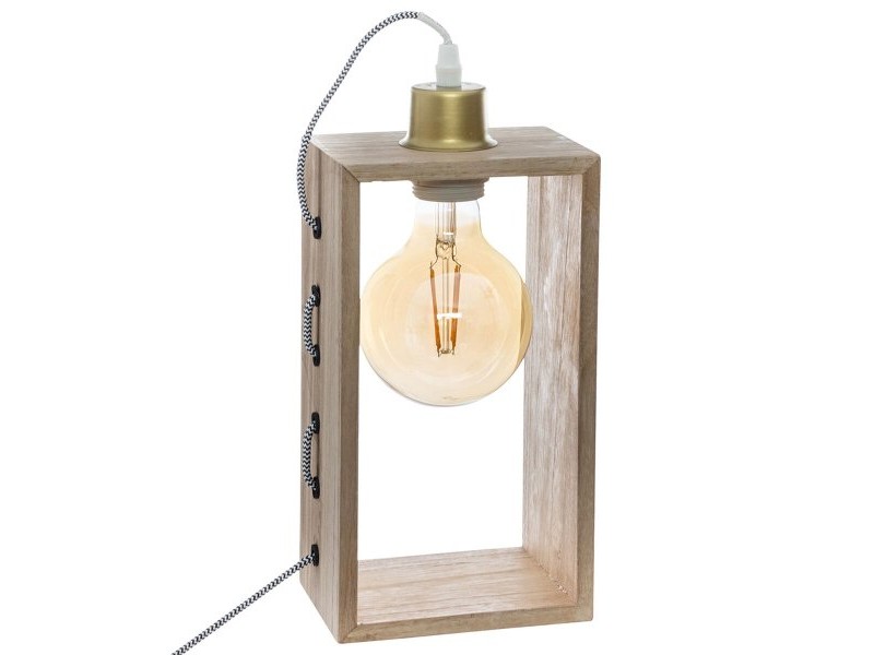 Настолна лампа Atmosphera Дървен Кафяв 25 W 220-240 V