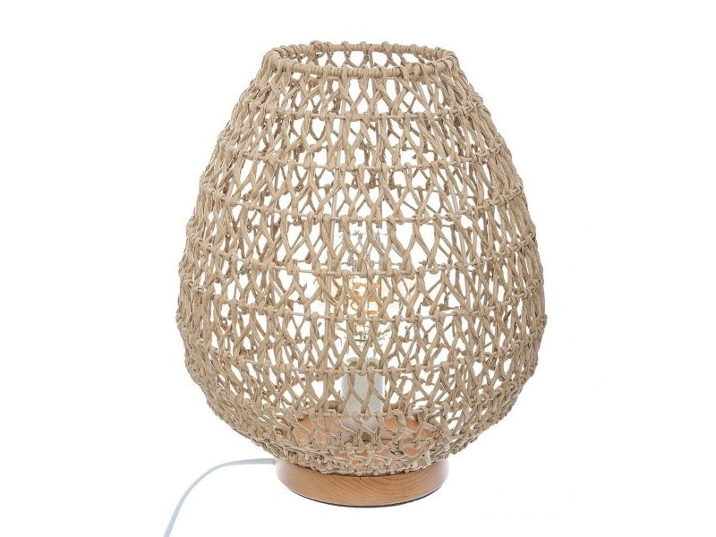 Настолна лампа Atmosphera Tressé От пясък 40 W Ø 35,5 x 30 cm