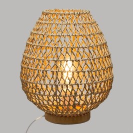 Настолна лампа Atmosphera Tressé От пясък 40 W Ø 35,5 x 30 cm