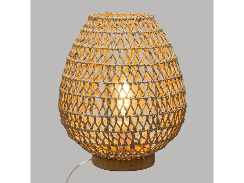 Настолна лампа Atmosphera Tressé От пясък 40 W Ø 35,5 x 30 cm