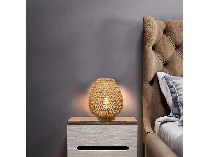 Настолна лампа Atmosphera Tressé От пясък 40 W Ø 35,5 x 30 cm