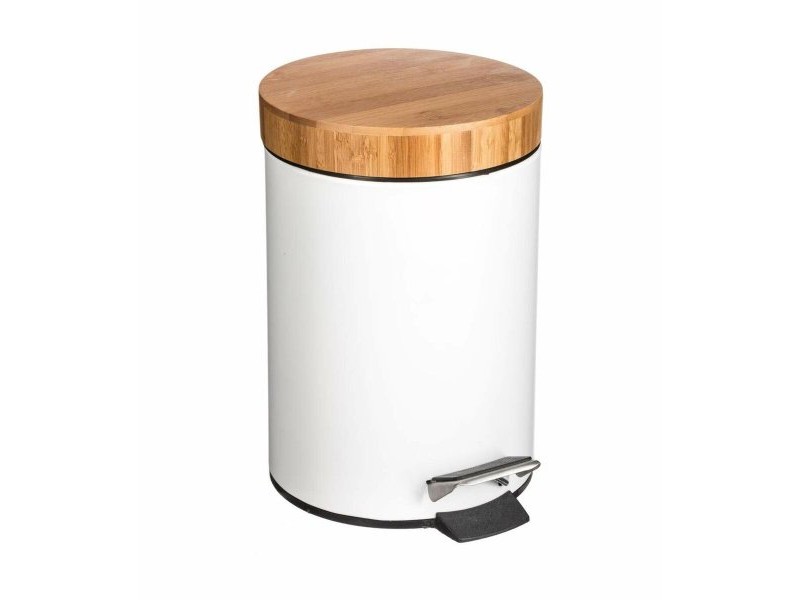 Кошче с педал 5five Simply Smart Natureo Бял Естествен 3 L