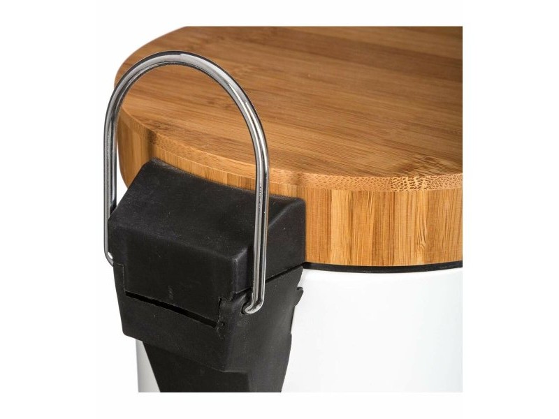 Кошче с педал 5five Simply Smart Natureo Бял Естествен 3 L