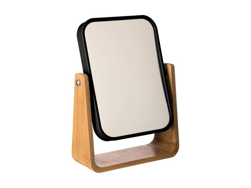 Огледало със Скоба за Монтиране 5five Simply Smart Natureo Черен Бамбук 22 x 16 x 6 cm