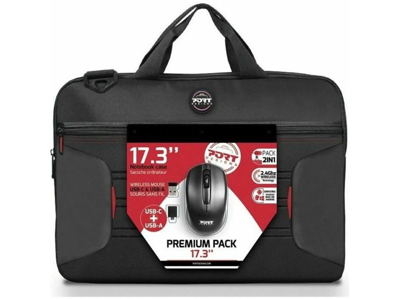 Калъф за каптоп Port Designs Черен